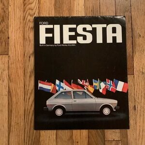 Vintage 1978 Ford Fiesta Automobile Sales Brochure Literature